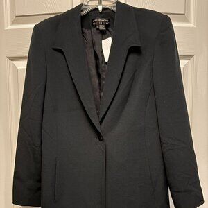 Liz Claiborne Collection Black Blazer Size 12 Classic Career Jacket
